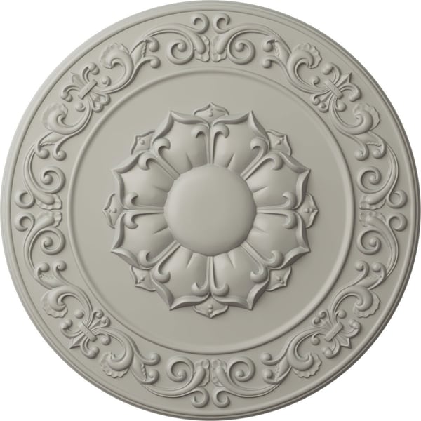 Ekena Millwork Sydney Ceiling Medallion (Fits Canopies up to 5 3/4"), Hand-Painted Pot of Cream, 27 3/4"OD x 2"P CM27SYPCF - main